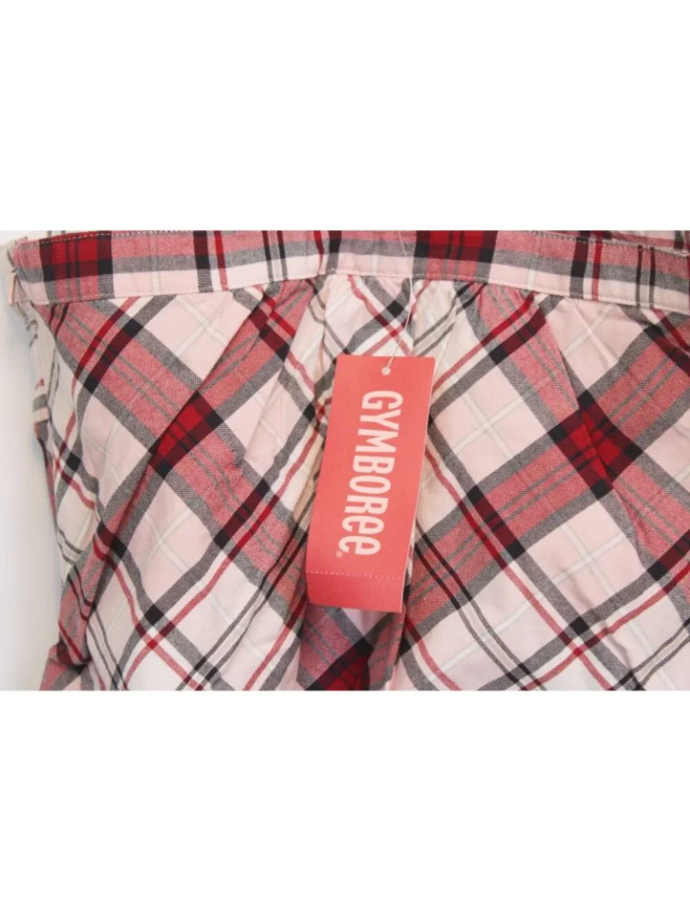 2007 Gymboree School Girls Rock Y2K Pink Plaid Tank Top sz 12 Baby Doll Empire